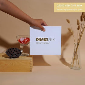 ZIMASILK 22 Momme Silk Bonnet laid flat with measuring tape
