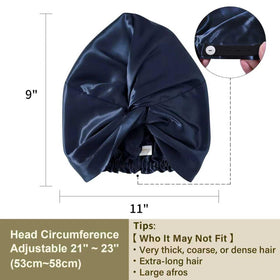 ZIMASILK silk bonnet displayed on a mannequin head