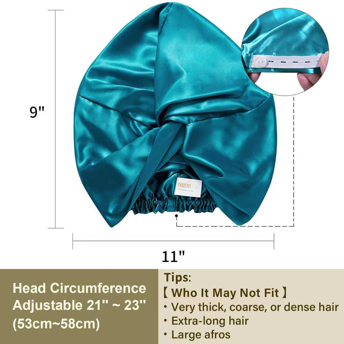ZIMASILK silk bonnet in packaging
