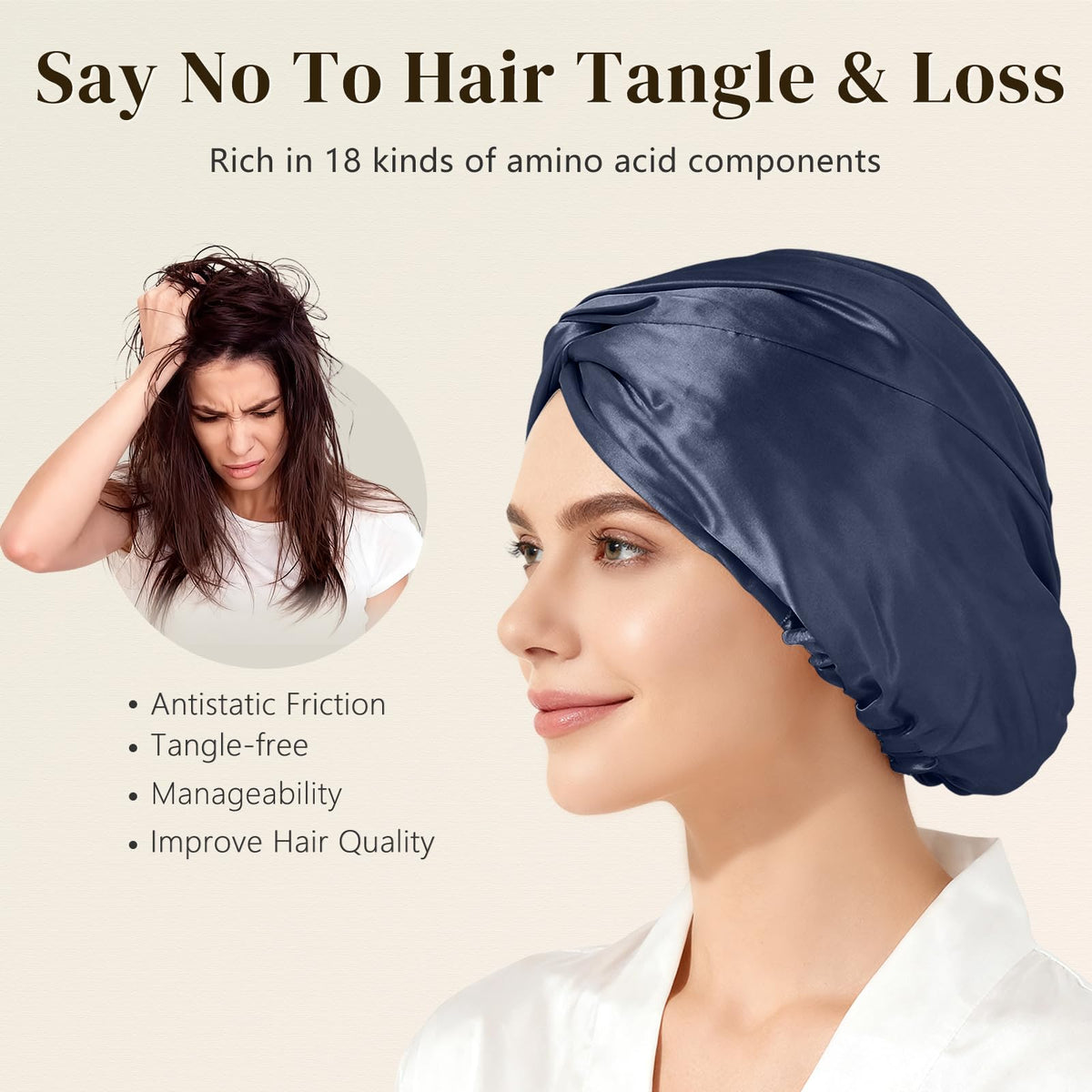 ZIMASILK silk bonnet packaging, gift-wrapped for presentation
