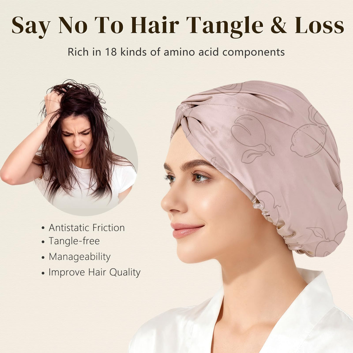 ZIMASILK Silk Bonnet packaging with gift-wrapped design