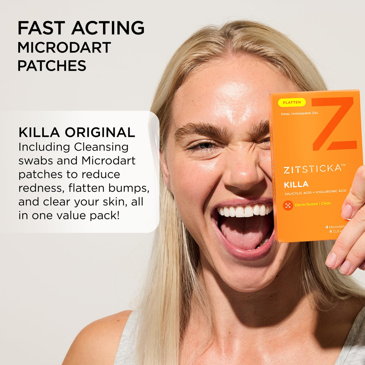ZitSticka Killa patch applied on skin