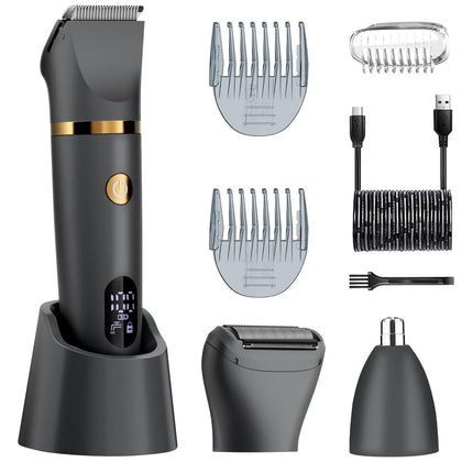 Zivelier Men Ball Shaver front view with titanium blades