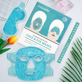 ZNÖCUETÖD Cooling Mask Ice Pack back view showing PVC cover