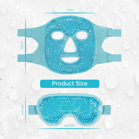 ZNÖCUETÖD Cooling Mask Ice Pack being applied to face