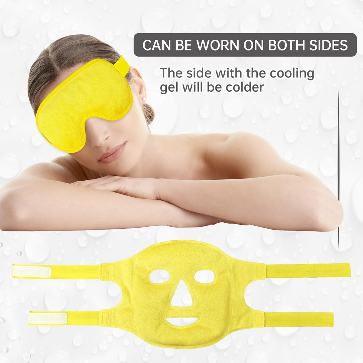 ZNÖCUETÖD Cooling Mask Ice Pack close-up of adjustable strap