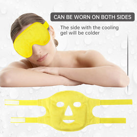 ZNÖCUETÖD Cooling Mask Ice Pack close-up of adjustable strap