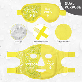 ZNÖCUETÖD Cooling Mask Ice Pack in freezer