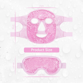 ZNÖCUETÖD Cooling Mask Ice Pack in use on a person's face