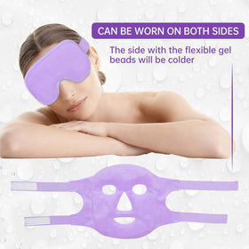 ZNÖCUETÖD Cooling Mask Ice Pack on a table with beauty products
