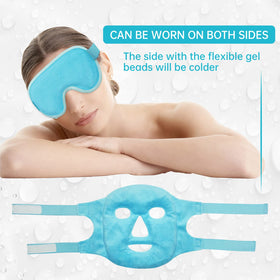ZNÖCUETÖD Cooling Mask Ice Pack on a table with skincare products