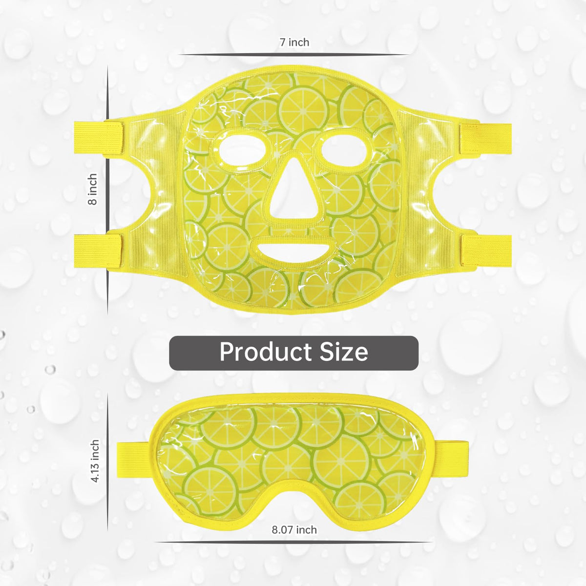 ZNÖCUETÖD Cooling Mask Ice Pack showing reversible sides