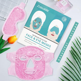 ZNÖCUETÖD Cooling Mask Ice Pack side view showing soft fabric
