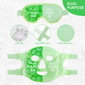 ZNÖCUETÖD Cooling Mask Ice Pack with instructions for use
