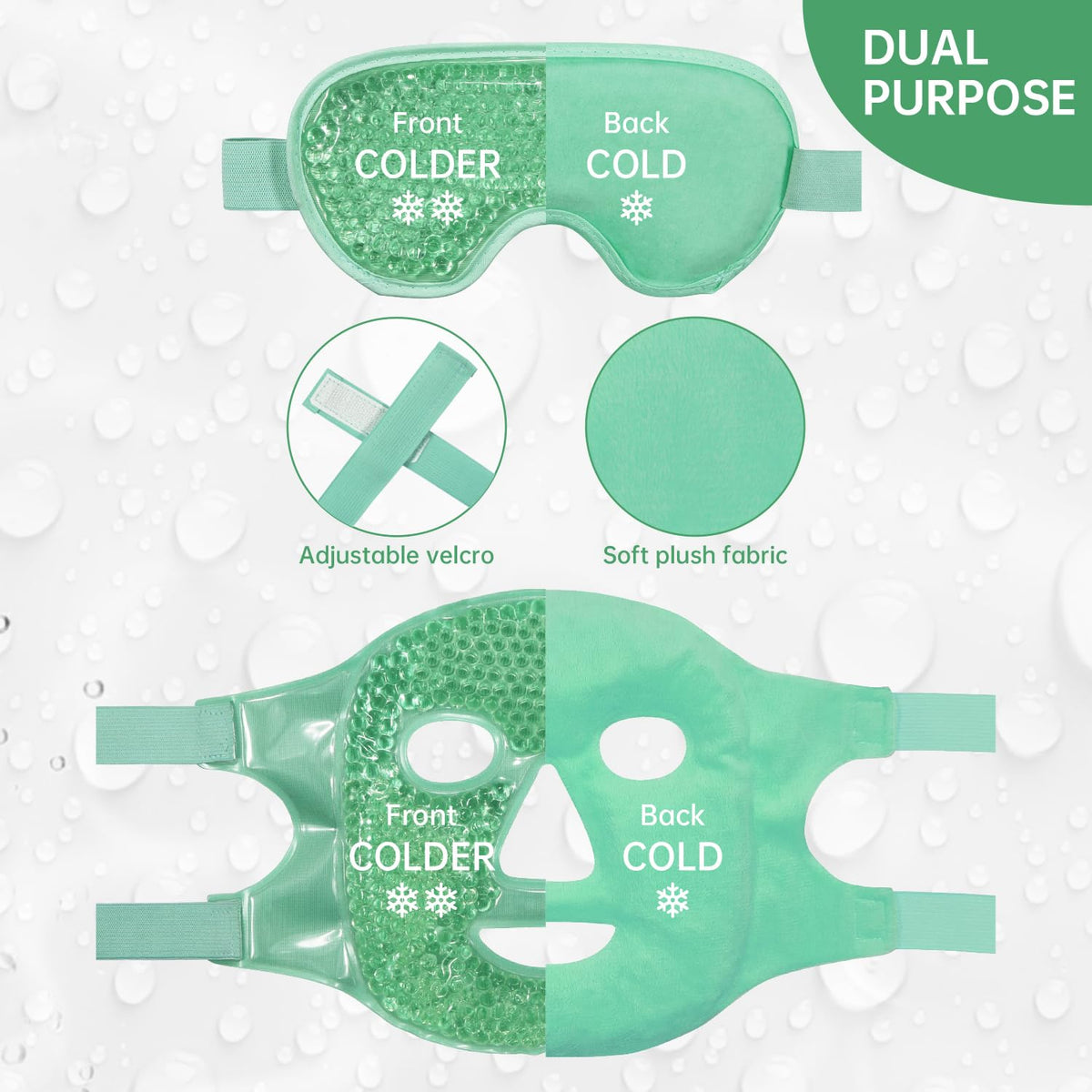 ZNÖCUETÖD Cooling Mask on a bathroom counter