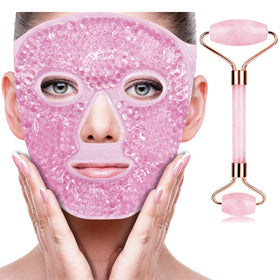 ZNÖCUETÖD Ice Face Jade Roller and Mask Set packaging