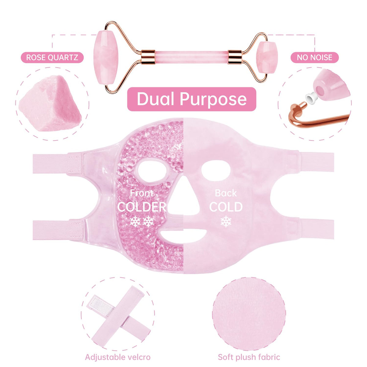 ZNÖCUETÖD ice face mask in a travel bag