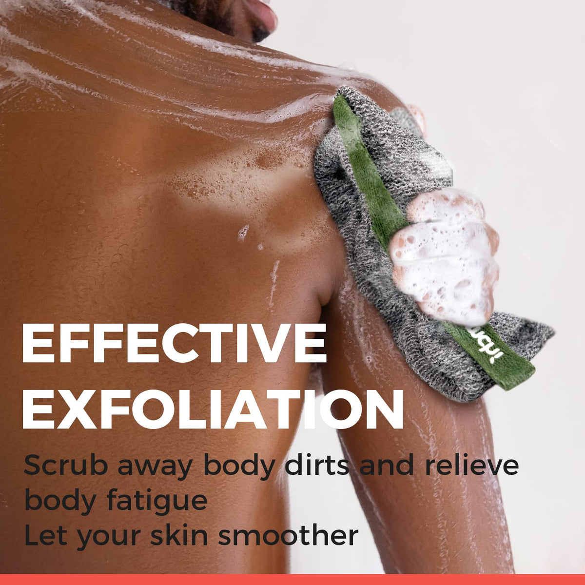 ZOMCHI Soap Bag showing the rough exfoliating side