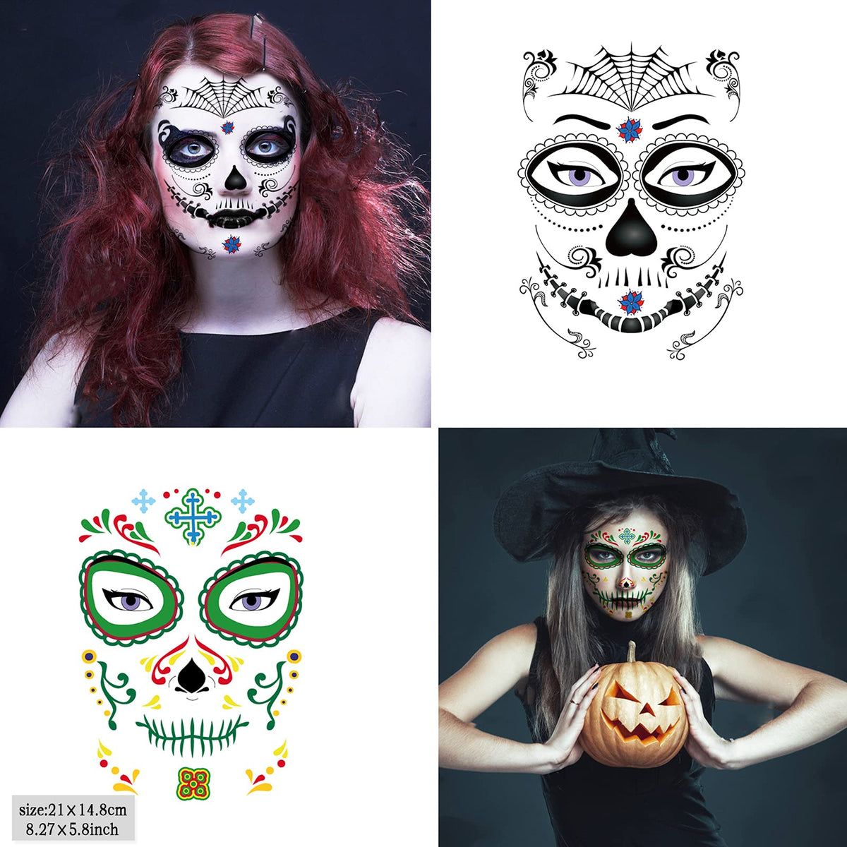 Zomme Day of the Dead tattoos packaging front view