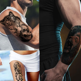 Zomme temporary tattoos displayed on skin