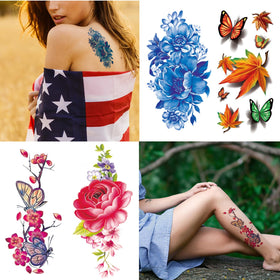 Zomme temporary tattoos displayed on skin