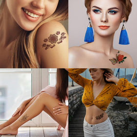 Zomme temporary tattoos in assorted designs