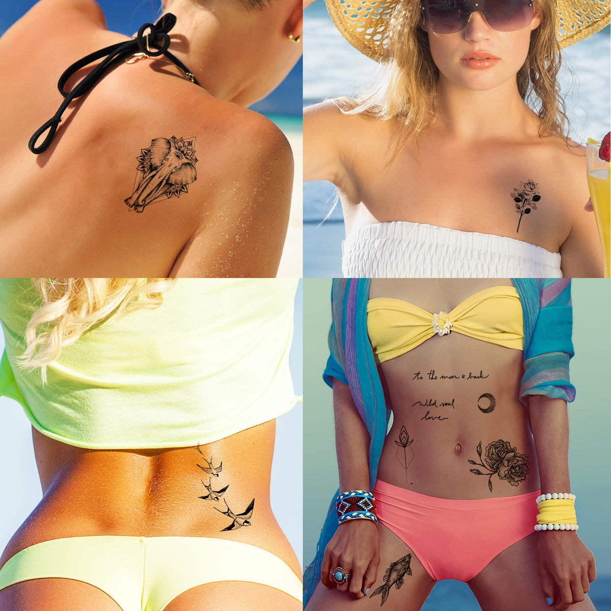 Zomme temporary tattoos in packaging