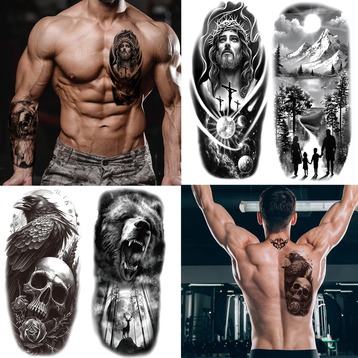 Zomme temporary tattoos in various designs on a flat surface