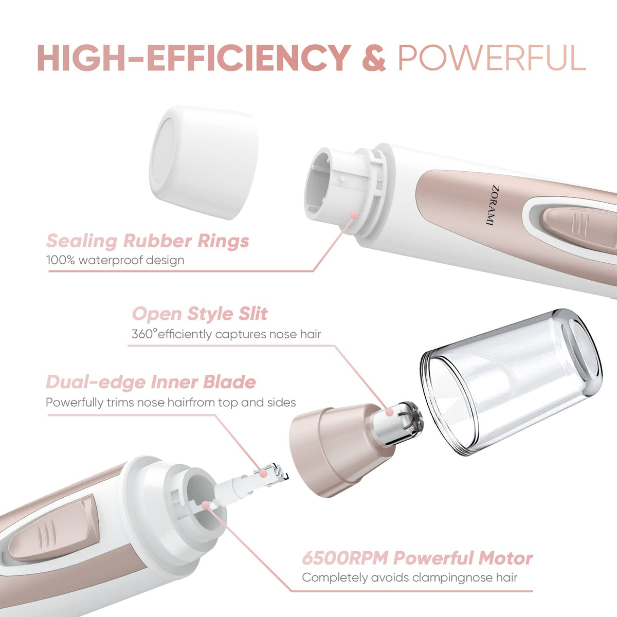 ZORAMI Ear and Nose Hair Trimmer in a lifestyle setting