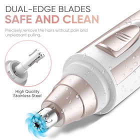 ZORAMI Ear and Nose Hair Trimmer with removable head for cleaning