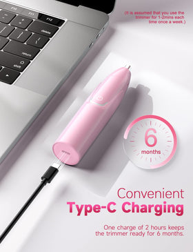 ZORAMI trimmer showing USB-C charging port