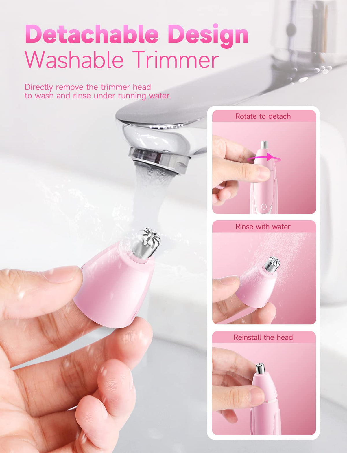 ZORAMI trimmer side view showcasing ergonomic design
