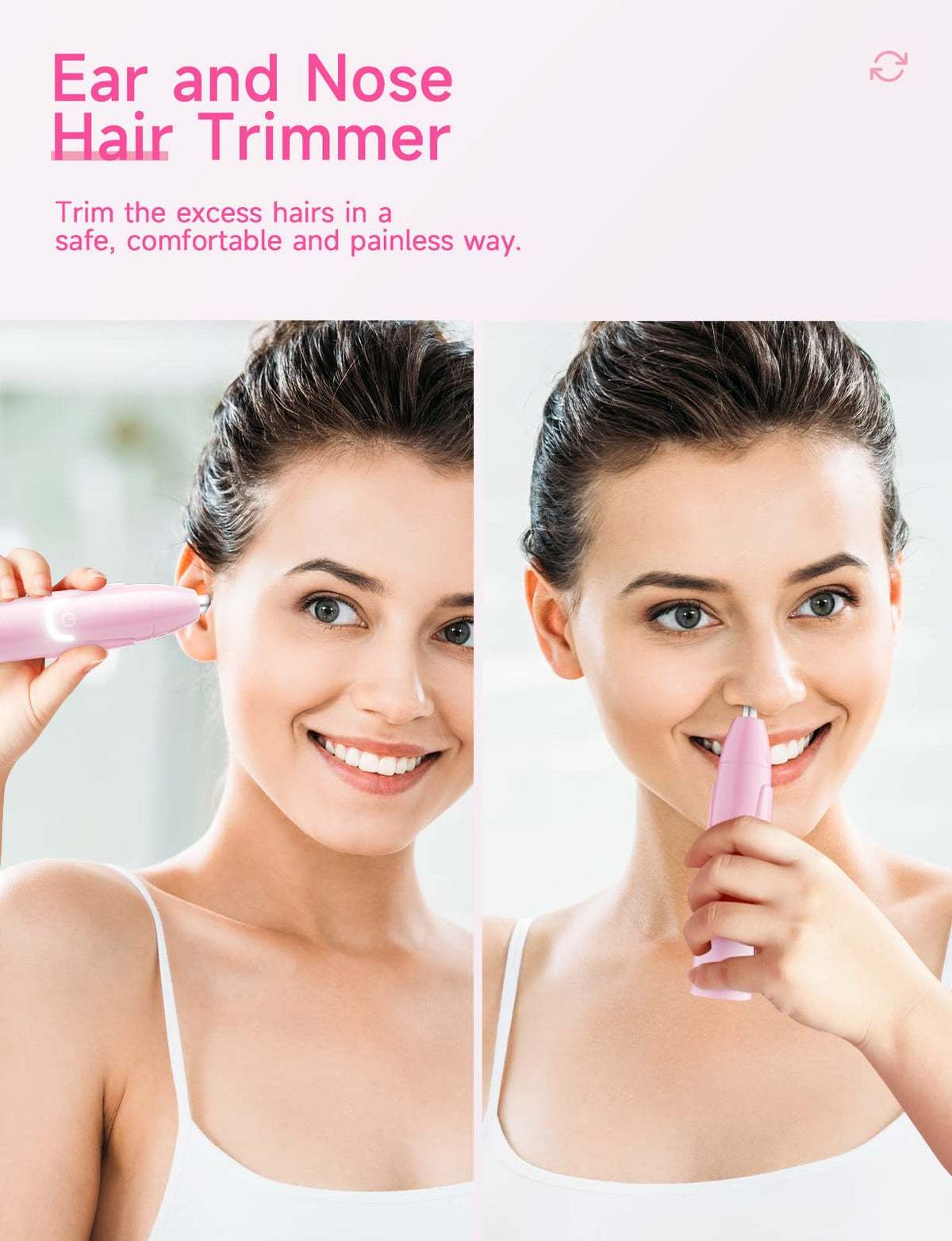 ZORAMI trimmer with detachable head for easy cleaning