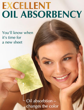 ZOROM'S oil blotting sheets in a purse for portability