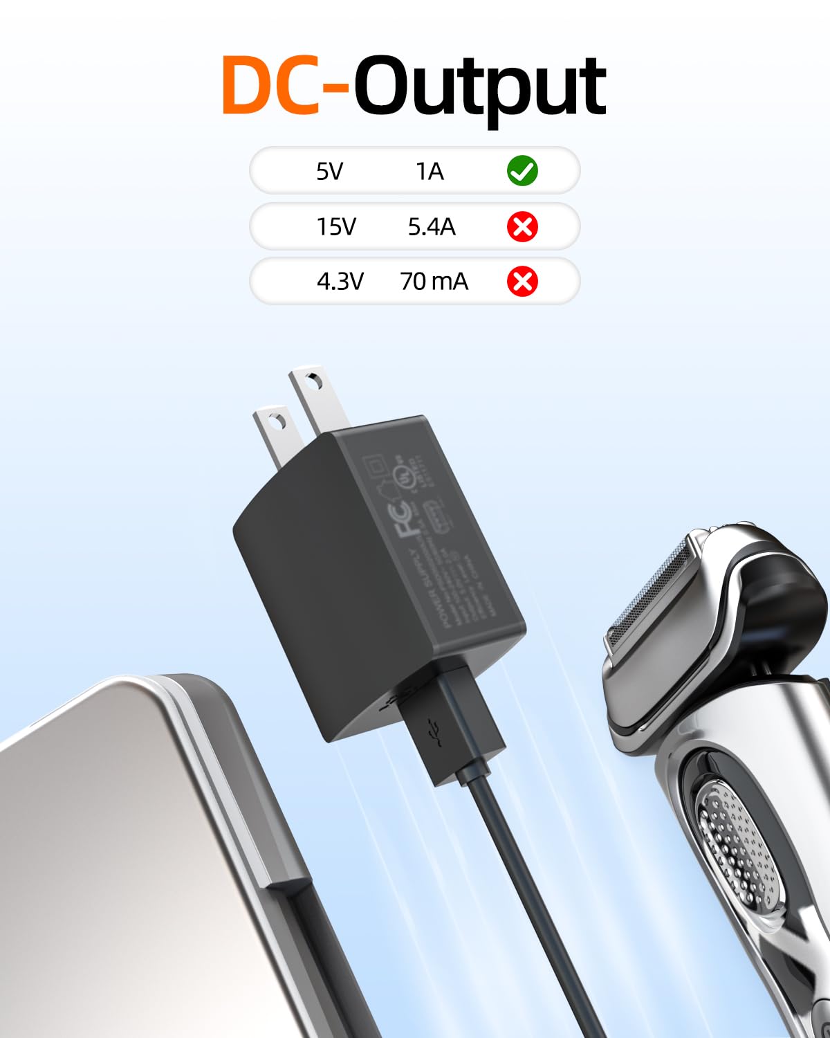 zouxan 5V Fast Charger input specifications