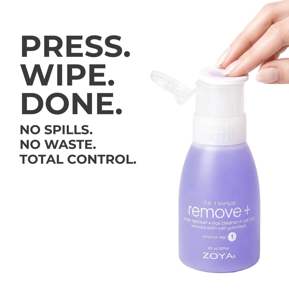 ZOYA Remove Plus Acetone Nail Polish Remover on a manicure station