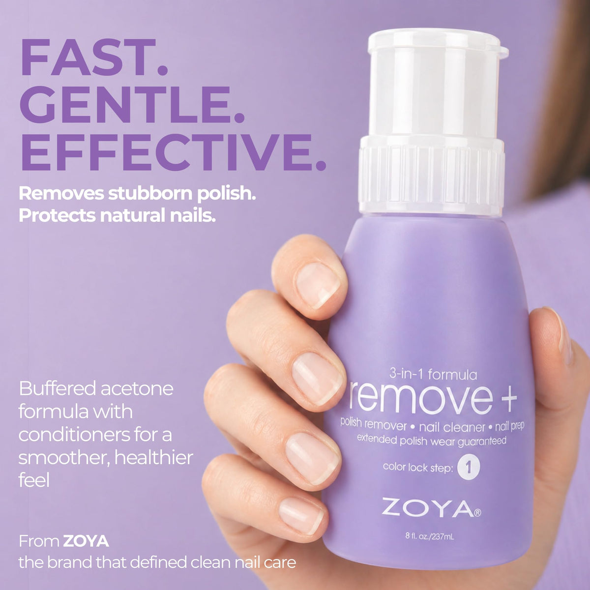 ZOYA Remove Plus Acetone Nail Polish Remover with other nail care products