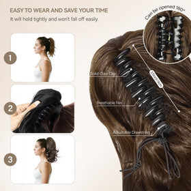 ZQIAN BEAUTY 14 Inch Ponytail Extension in packaging