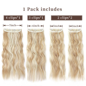 ZQIAN BEAUTY clip-in hair extensions packaging
