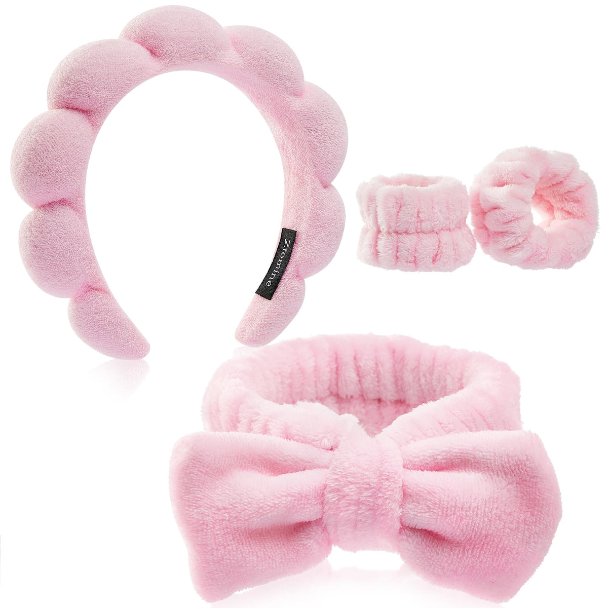 Ztomine bubble headband front view in pink