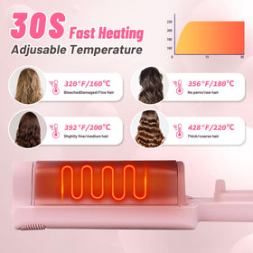 ZWIKAGEF Deep Beach Waver Curling Iron packaging